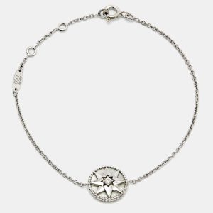Dior Rose Des Vents Mother of Pearl Diamond 18k White Gold Bracelet, Bracelets - Luxury Closet catalog