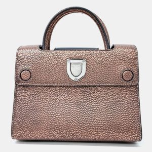 Dior Brown Leather Diorever Handbag, Tote Handbags - Luxury Closet catalog