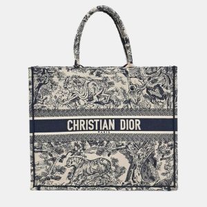 Christian Dior Blue Canvas Book Tote Bag, Tote Handbags - Luxury Closet catalog