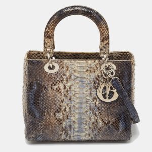 Dior Ombre Blue Python Medium Lady Dior Tote, Tote Handbags - Luxury Closet catalog