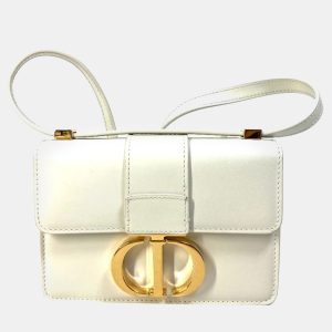 Dior White Leather 30 Montaigne Shoulder Bags, Shoulder Bags - Luxury Closet catalog