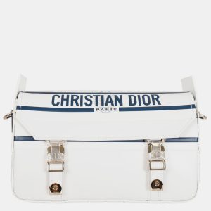 Christian Dior White/ Blue Small DiorCamp Messenger Bag, Shoulder Bags - Luxury Closet catalog
