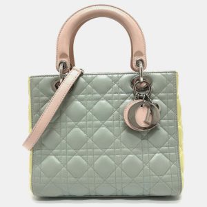 Christian Dior Blue X Yellow X Pink Cannage Bag, Tote Handbags - Luxury Closet catalog