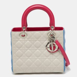 Dior Multicolor Cannage Leather Medium Lady Dior Tote, Tote Handbags - Luxury Closet catalog