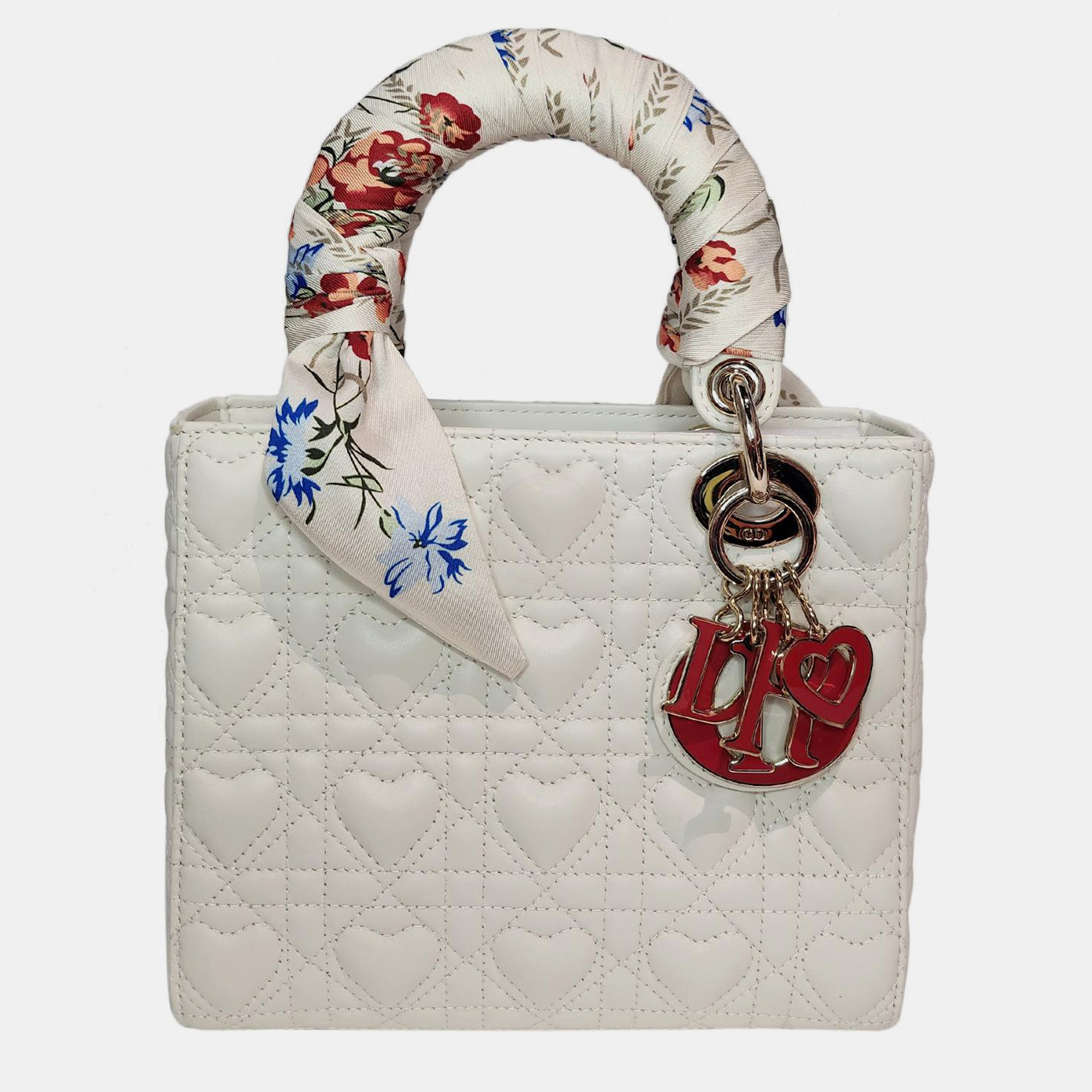 Christian Dior White Dioramour My ABCDior Lady Dior Bag, Tote Handbags - Luxury Closet catalog