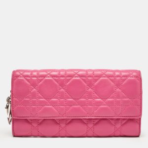 Dior Pink Cannage Leather Lady Dior Wallet on Chain, Wallets & Money Clips - Luxury Closet catalog