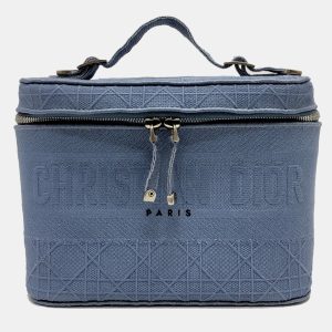 Dior blue Embroidery Vanity bag, Handbags - Luxury Closet catalog