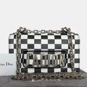 Christian Dior Leather Black x White JA Dior Shoulder Bag, Shoulder Bags - Luxury Closet catalog