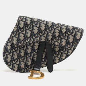 Dior Blue/Black Oblique Canvas and Leather Saddle Belt Bag, Handbags - Luxury Closet catalog
