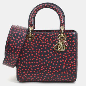 Christian Dior Leather Navy x Red I Love Paris Lady Shoulder Bag, Tote Handbags - Luxury Closet catalog