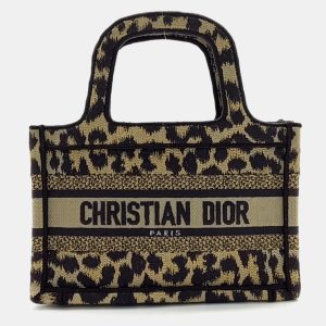 Dior Black Brown Fabric Mini Book Tote Bag, Tote Handbags - Luxury Closet catalog