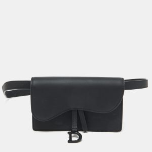 Dior Black Leather Saddle Flap Belt Bag, Handbags - Luxury Closet catalog
