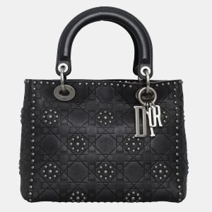 Christian Dior Medium Calfskin Cannage Studded Supple Lady Dior Bag, Tote Handbags - Luxury Closet catalog