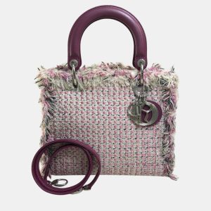 Dior Purple Tweed, Leather Ginza Limited Lady Dior Shoulder Bag, Shoulder Bags - Luxury Closet catalog