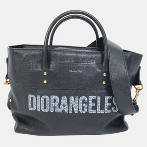 Dior Black  Leather Logo Studs Tote  Bag, Tote Handbags - Luxury Closet catalog
