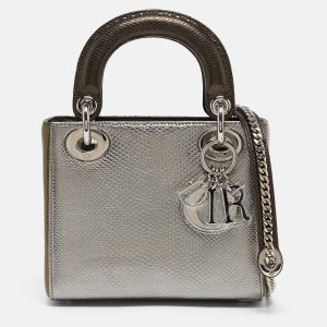 Dior Metallic Multicolor Karung Mini Lady Dior Tote, Tote Handbags - Luxury Closet catalog