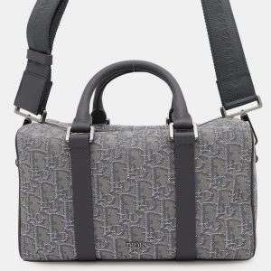 Dior Gray Jacquard Calf Leather Travel Shoulder Bag, Shoulder Bags - Luxury Closet catalog