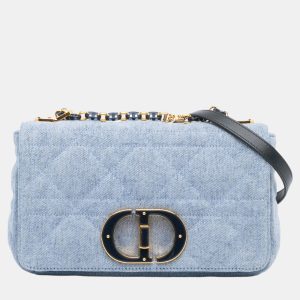 Dior Blue Denim Medium Caro Shoulder Bag, Shoulder Bags - Luxury Closet catalog