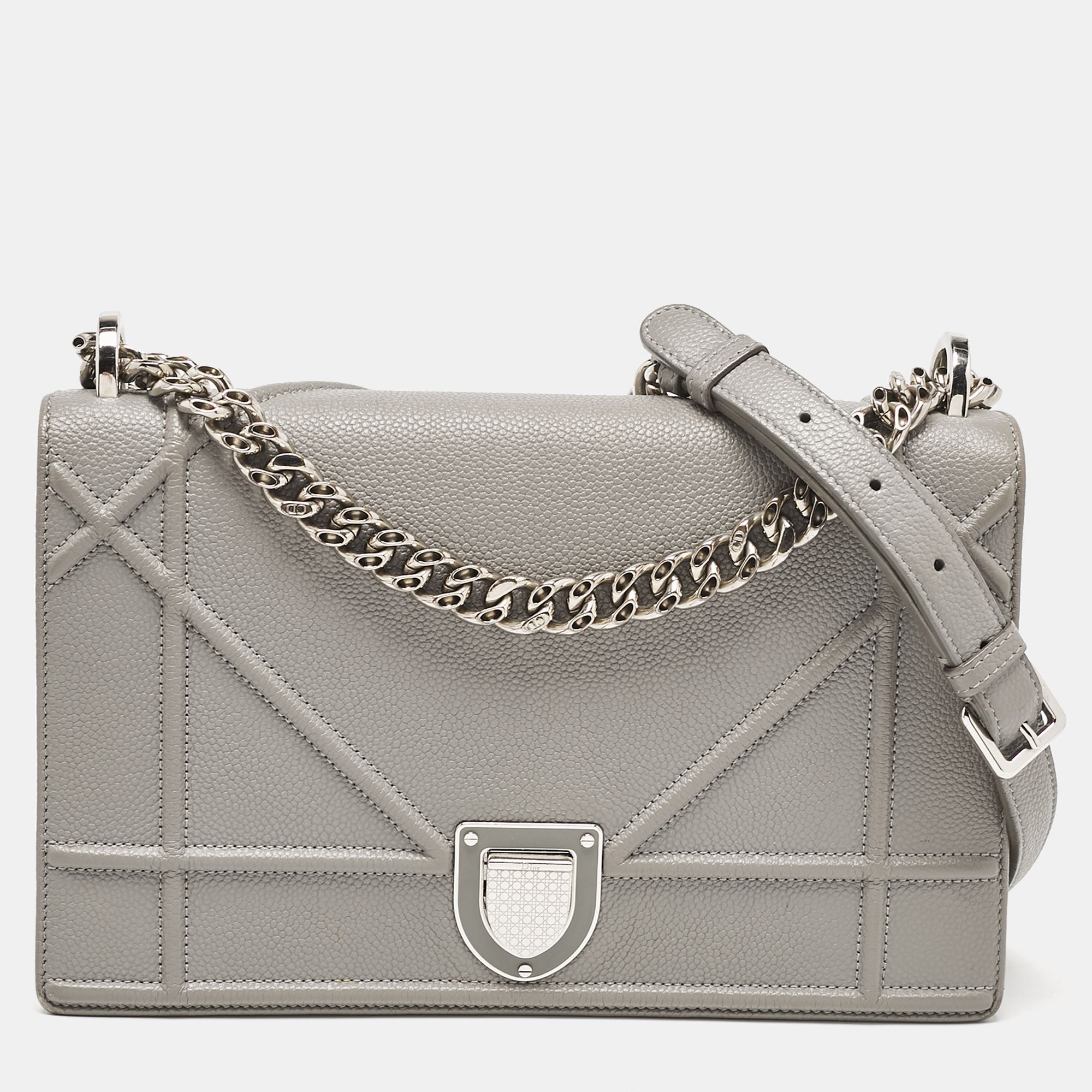 Dior Grey Leather Medium Diorama Flap Shoulder Bag, Shoulder Bags - Luxury Closet catalog