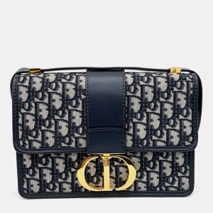 Dior Navy Blue Fabric Oblique 30 Montaign Bag, Shoulder Bags - Luxury Closet catalog