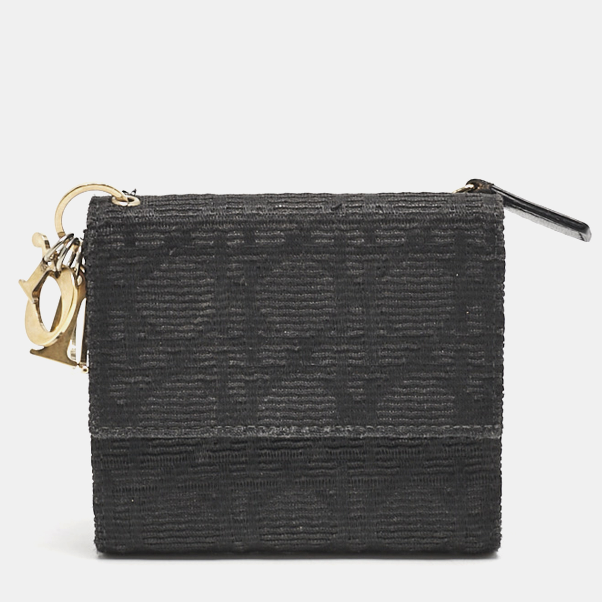 Dior Black Oblique Canvas Lady Dior Trifold Wallet, Wallets & Money Clips - Luxury Closet catalog