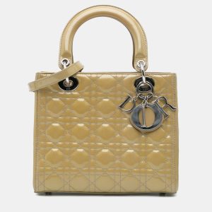 Dior Brown Medium Patent Cannage Lady Dior Bag, Satchels - Luxury Closet catalog