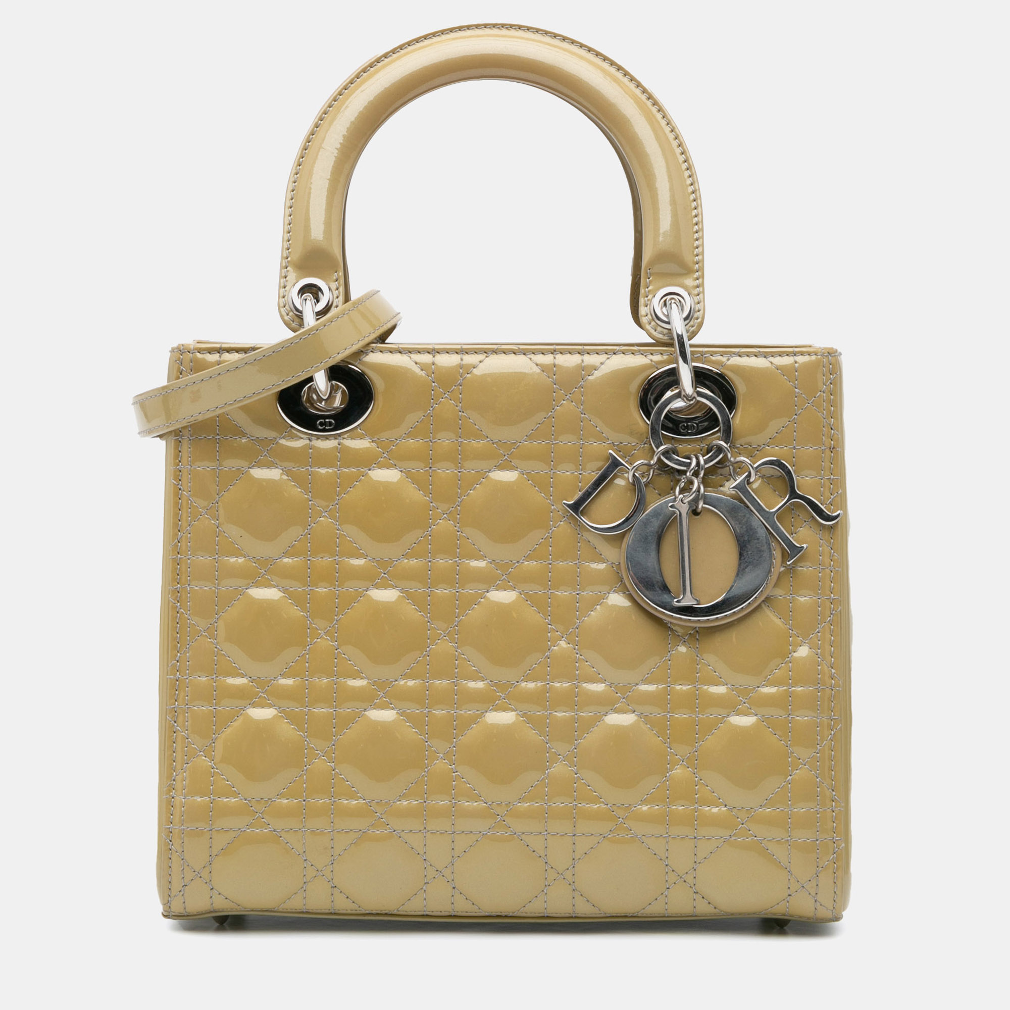 Dior Brown Medium Patent Cannage Lady Dior Bag, Satchels - Luxury Closet catalog