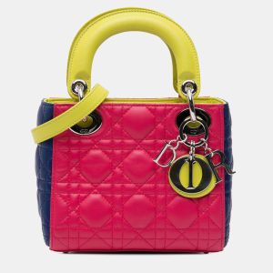 Dior Tricolor Lambskin Cannage Mini Lady Dior Tote Bag, Tote Handbags - Luxury Closet catalog
