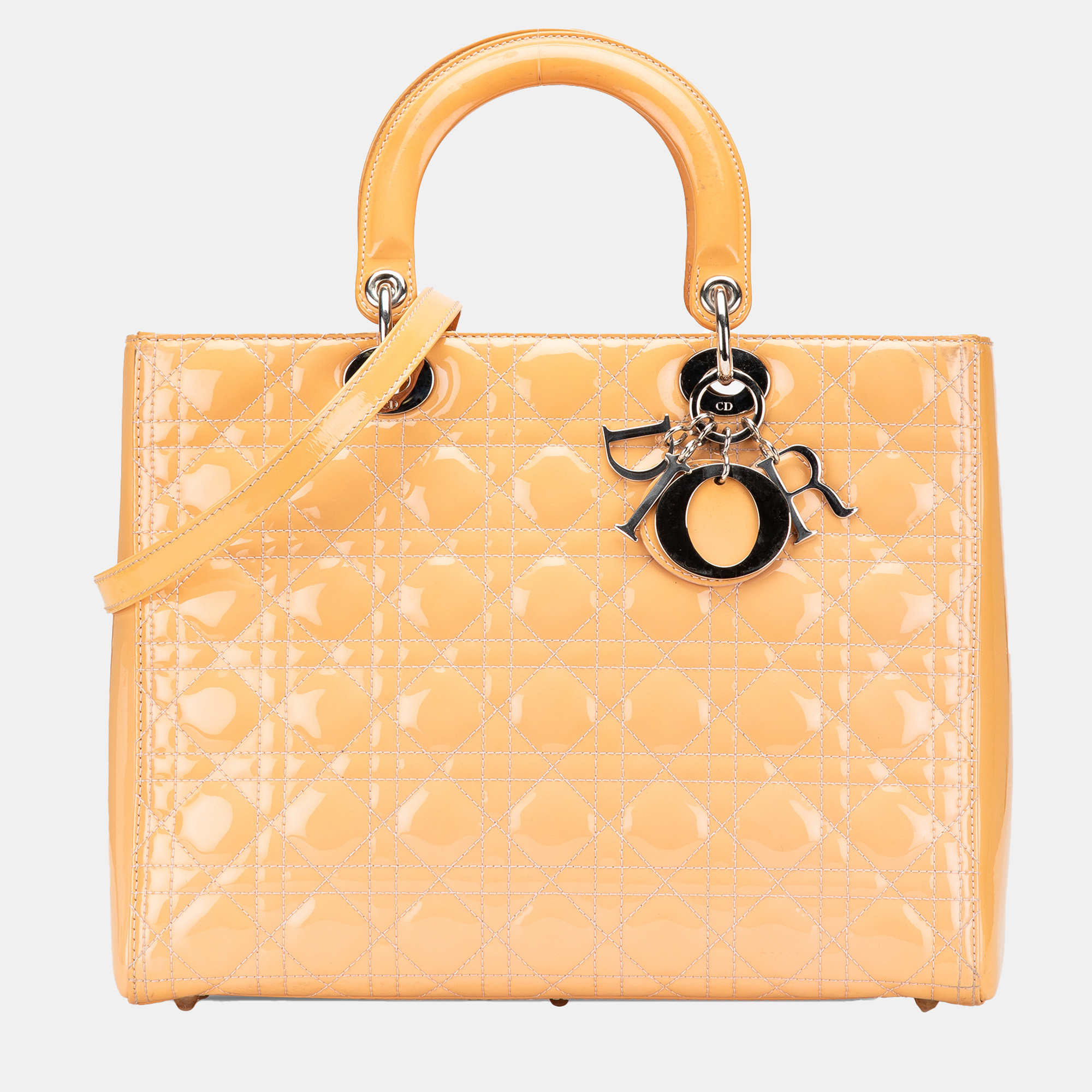Dior Brown Patent Leather Cannage Lady Dior Handbag, Tote Handbags - Luxury Closet catalog