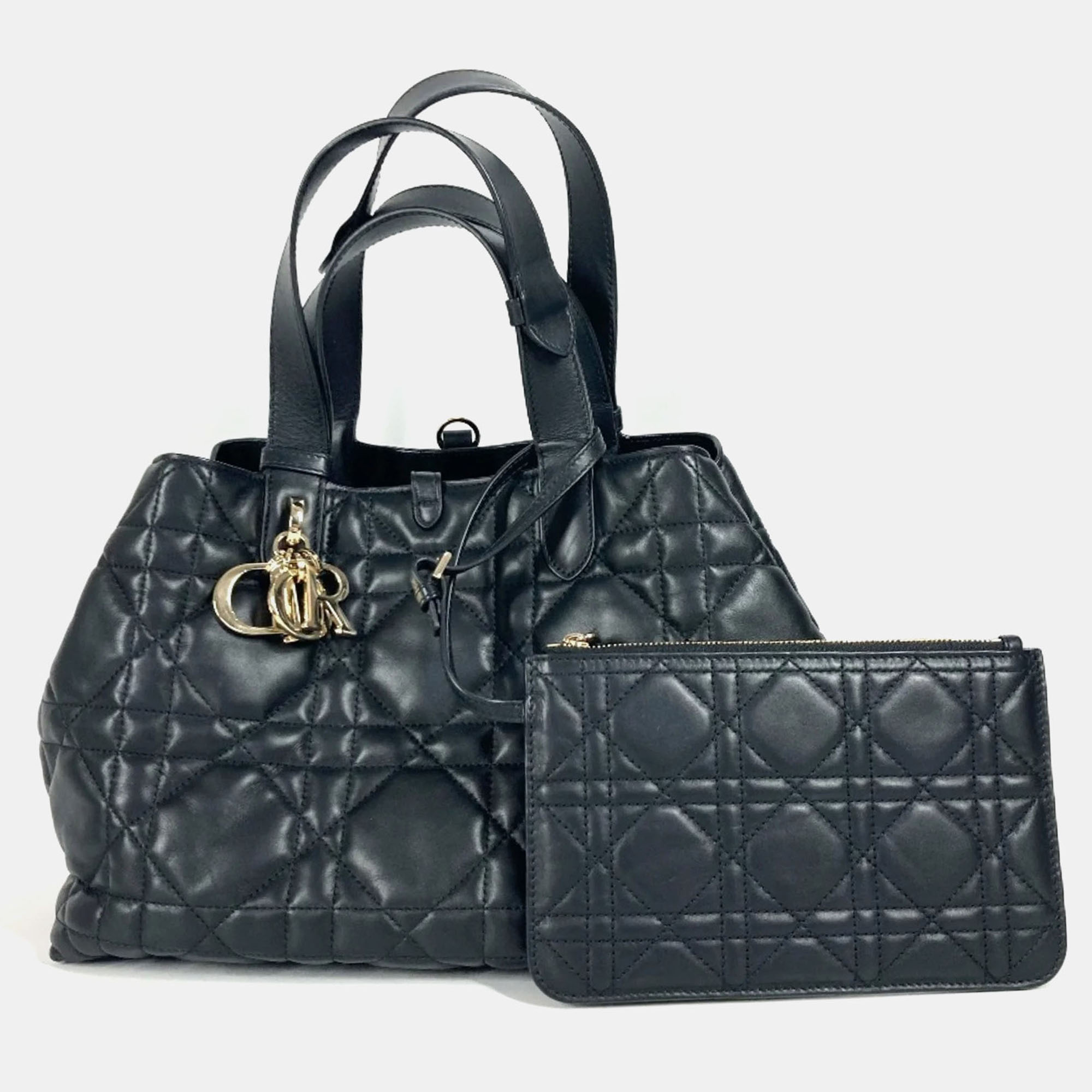 Dior Black Calfskin Medium Toujour Tote Bag, Tote Handbags - Luxury Closet catalog