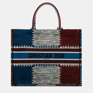 Dior Blue/Red Large French Flag Book Tote Bag, Tote Handbags - Luxury Closet catalog