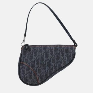 Dior Navy Denim Trotter Saddle Shoulder Bag, Handbags - Luxury Closet catalog