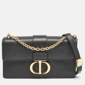 Dior Black Leather East West 30 Montaigne Chain Bag, Shoulder Bags - Luxury Closet catalog