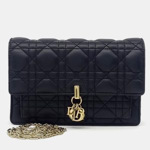 Dior Black Leather Miss Dior Chain Pouch, Wallets & Money Clips - Luxury Closet catalog
