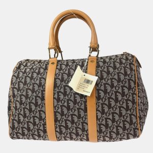 Christian Dior Canvas and Leather Trotter Duffle Handbag, Tote Handbags - Luxury Closet catalog