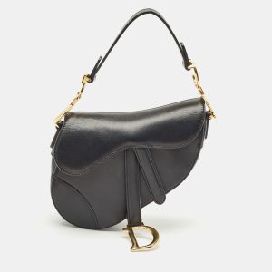 Dior Black Leather Mini Saddle Bag, Shoulder Bags - Luxury Closet catalog
