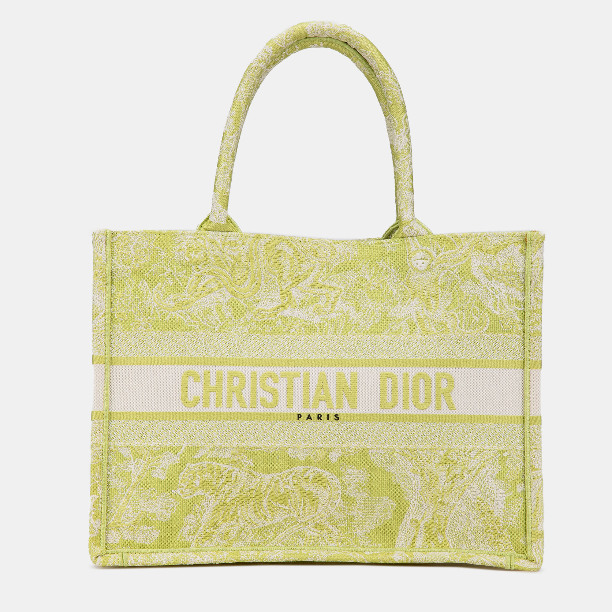 Dior Green Medium Canvas Embroidered Dioriviera Toile De Jouy Book Tote, Tote Handbags - Luxury Closet catalog
