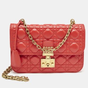 Dior Red Cannage Leather Medium DiorAddict Shoulder Bag, Shoulder Bags - Luxury Closet catalog