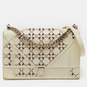 Dior Off White Cannage Stitched Leather Large Diorama Flap Shoulder Bag, Shoulder Bags - Luxury Closet catalog