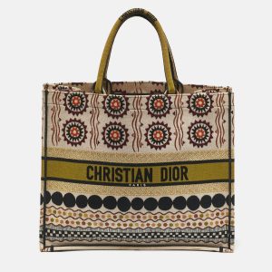 Dior Multicolor Forte Dei Marmi Embroidered Canvas Large Book Tote, Tote Handbags - Luxury Closet catalog