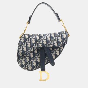 Dior Navy Canvas Saddle Bag, Shoulder Bags - Luxury Closet catalog