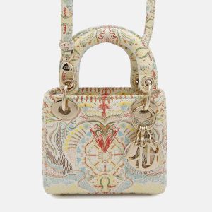 Dior Lady Dior Micro Multicolor Leather Top Handle Bag, Satchels - Luxury Closet catalog