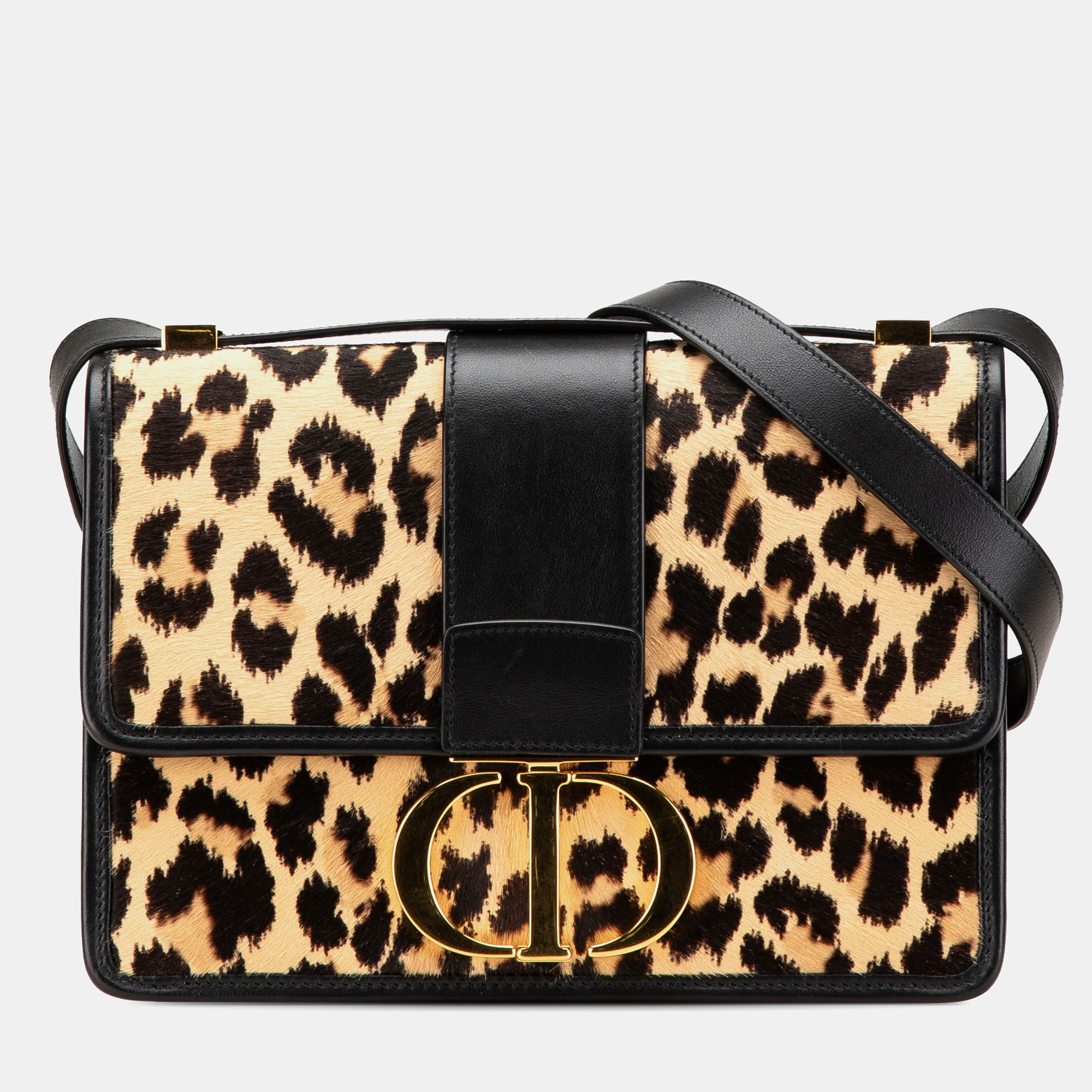 Dior Brown Pony Hair Leopard Print 30 Montaigne Flap Shoulder Bag, Shoulder Bags - Luxury Closet catalog