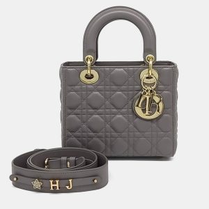 Dior Grey Leather Patent Lady Small Bag, Satchels - Luxury Closet catalog