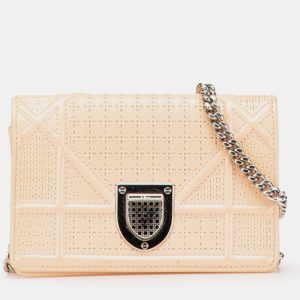 Dior Beige Baby Patent Microcannage Diorama Flap, Shoulder Bags - Luxury Closet catalog