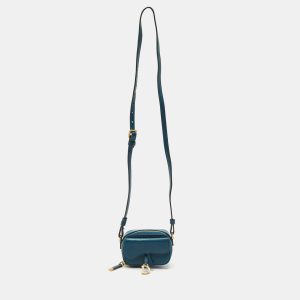 Dior Teal Blue Leather Mini Saddle Shoulder Strap Pouch, Shoulder Bags - Luxury Closet catalog
