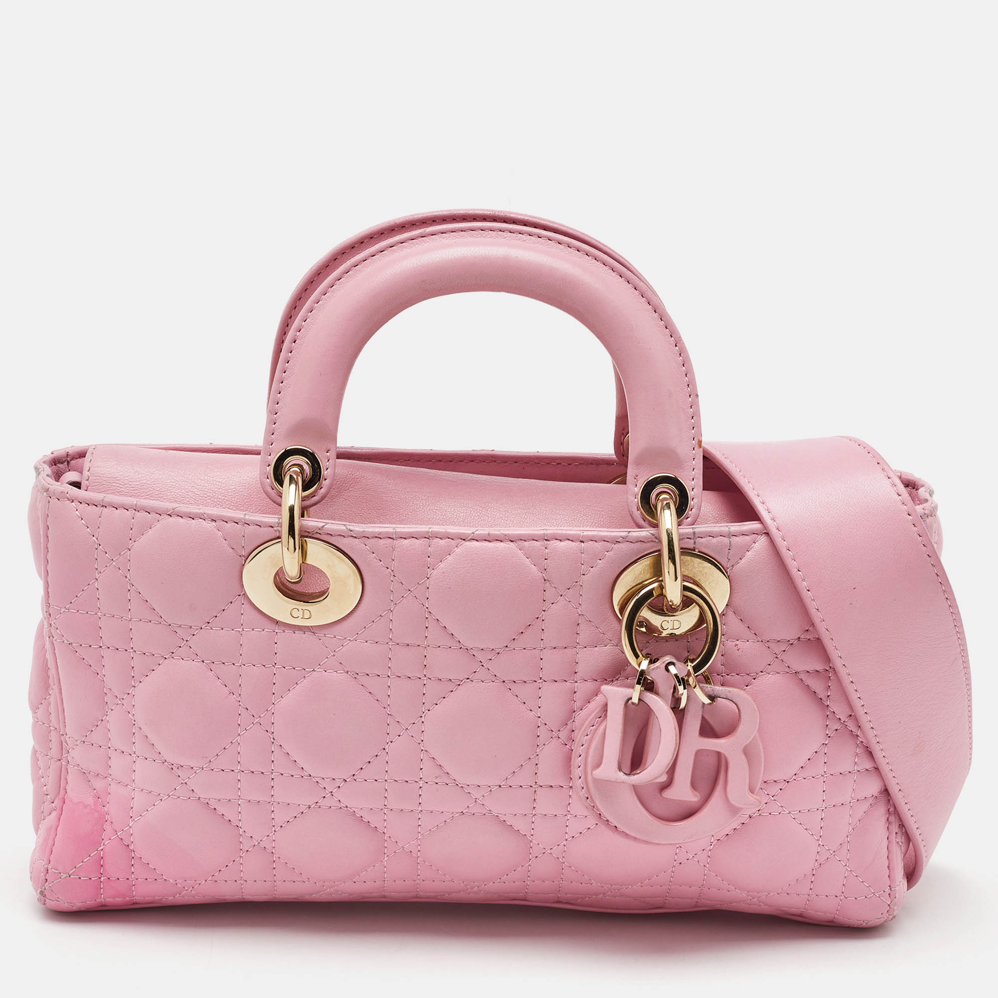 Dior Light Pink Leather Medium Lady D-Joy Tote, Tote Handbags - Luxury Closet catalog