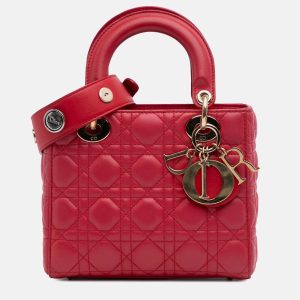 Dior Red Small Lambskin Cannage My ABCDior Lady Dior, Satchels - Luxury Closet catalog