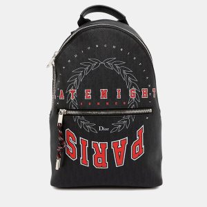 Dior Logo Black Leather Backpack, Backpacks - Luxury Closet catalog