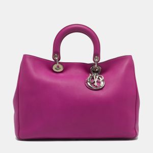 Dior Magenta Leather Large Diorissimo Shopper Tote, Tote Handbags - Luxury Closet catalog